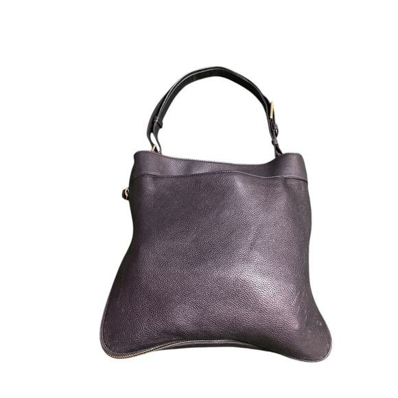 Tory Burch Robinson Black Pebbled Leather Hobo Bag - Picture 9 of 15